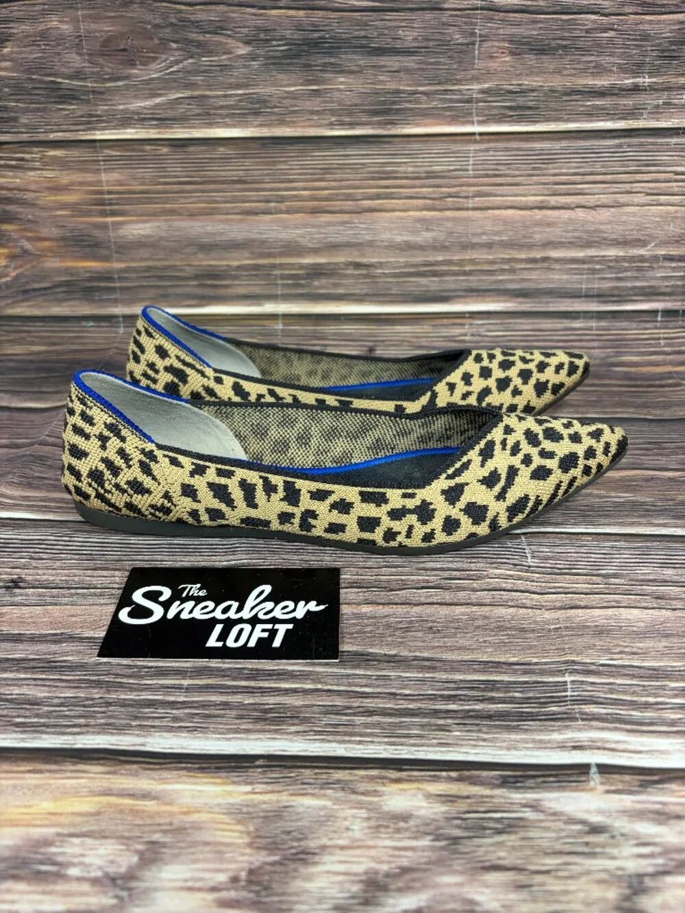 Rothy's The‎ Point Ballet Flats Leopard Print Women's Slip On Shoes Size 8
